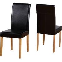 seconique g3 chair in expresso brown pu pair