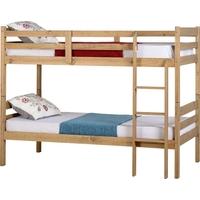 Seconique Panama Natural Wax Pine 3ft single Bunk Bed