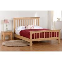 Seconique Stratford Oak 4ft 6 Double Bed High Footend