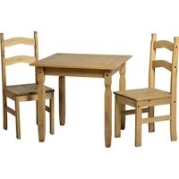 Seconique Rio Waxed Pine Dining Set with 2 Chairs