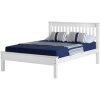 Seconique Monaco White 4ft 6in Double Low Foot End Bed