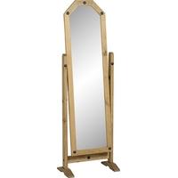 Seconique Corona Mexican Waxed Pine Cheval Mirror