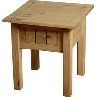 Seconique Panama Natural Wax Pine Lamp Table