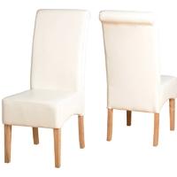 seconique g10 chair in cream pu pair