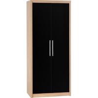 Seconique Seville Light Oak Veneer Wardrobe - 2 Door