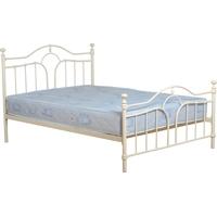 seconique keswick 5ft king size cream bed