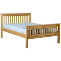 Seconique Monaco Pine 4ft 6in Double High Foot End Bed