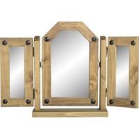 Seconique Corona Mexican Waxed Pine Swivel Mirror - Triple