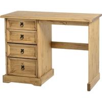 Seconique Corona Mexican Waxed Pine Dressing Table - 4 Drawer