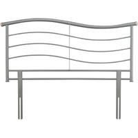 Serene Waverly Silver Metal Headboard