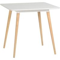 seconique julian white and natural dining table