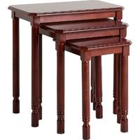 Seconique Brunton Mahogany Nest of Tables