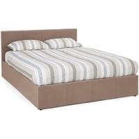 Serene Evelyn Latte Fabric Ottoman Bed