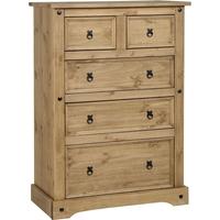 seconique corona mexican waxed pine chest of drawer 32 drawer