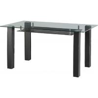 Seconique Stanton Clear Glass Dining Table