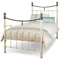 Serene Edwardian ll Ivory with Antique Bronze Metal Bed - 3ft Single