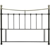 Serene Edwardian II Black with Antique Bronze Metal Headboard