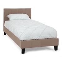 Serene Evelyn Latte Fabric Bed - 3ft Single