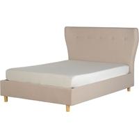 Seconique Regal 4ft 6in White Fabric Bed