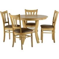 Seconique Grosvenor Round Dining Set with 4 Chairs