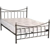 Seconique Dunbar Black Chrome 4ft 6in Double Bed