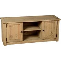 Seconique Panama Natural Wax Pine TV Unit - 2 Door 1 Shelf