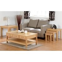 Seconique Oakleigh Natural Oak Veneer Occasional Set