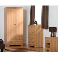 Seconique Regent Teak Effect Veneer Bedroom Set - 2 Door 3 + 2 Drawer