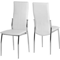 Seconique Berkley White Dining Chair (Pair)
