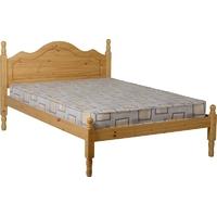 Seconique Sol 4ft 6in Double Bed in Antique Pine