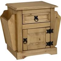 Seconique Corona Mexican Waxed Pine Magazine Table - 1 Drawer