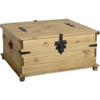 seconique corona mexican waxed pine storage chest double