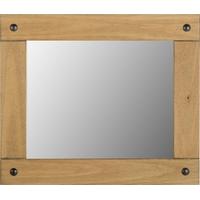 Seconique Corona Distressed Waxed Pine Wall Mirror