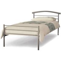 serene brennington silver metal bed 3ft single