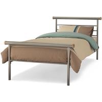 Serene Celine Silver Metal Bed - 3ft Single