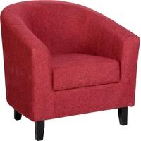 Seconique Tempo Red Fabric Tub Chair