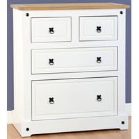 Seconique Corona Painted Chest of Drawer - 2+2 Drawer