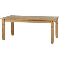 seconique corona mexican waxed pine 6ft dining table