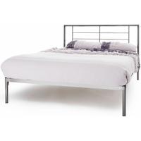 serene zeus black nickel metal bed