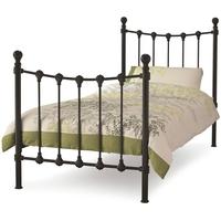 Serene Marseilles Black Metal Bed - 3ft Single