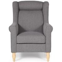 Serene Glasgow Grey Fabric Chair