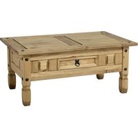 Seconique Corona Mexican Waxed Pine Coffee Table - 1 Drawer