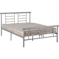 Seconique Lynx Silver 4ft 6in Double High Foot End Bed