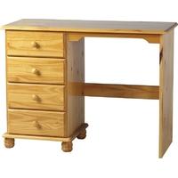 Seconique Sol 4 Drawer Dressing Table in Antique Pine