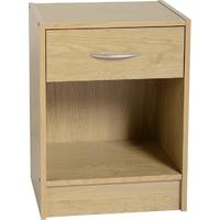 Seconique Bellingham Beech 1 Drawer Bedside Cabinet