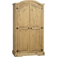 Seconique Corona Mexican Waxed Pine Wardrobe - 2 Door