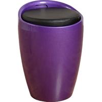 seconique wizard purple and black storage stool