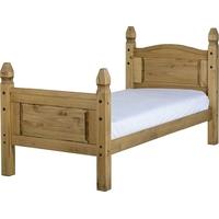 seconique corona mexican waxed pine bed 3ft single high foot end