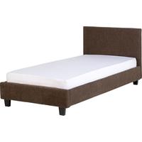 Seconique Prado 3ft Single Dark Brown Fabric Bed