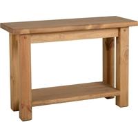 seconique tortilla waxed pine console table